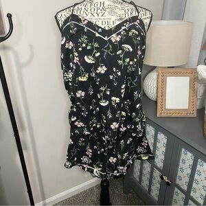 A011 flora by flora nikrooz floral pajama set black